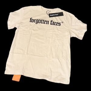 NWT Forgotten Faces T-Shirt Men’s XL Cream 240gsm Heavyweight Camo Graphic